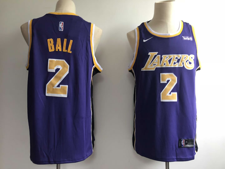 Lakers 2 Lonzo Ball Purple 2018-19 Nike Swingman Jersey,We sell and wholesale Lakers 2 Lonzo Ball Purple 2018-19 Nike Swingman Jersey on line form chian!